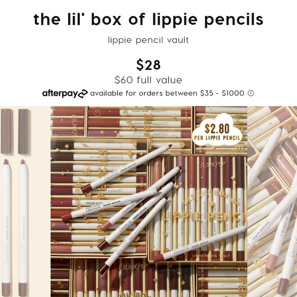 the little box of lippie pencils